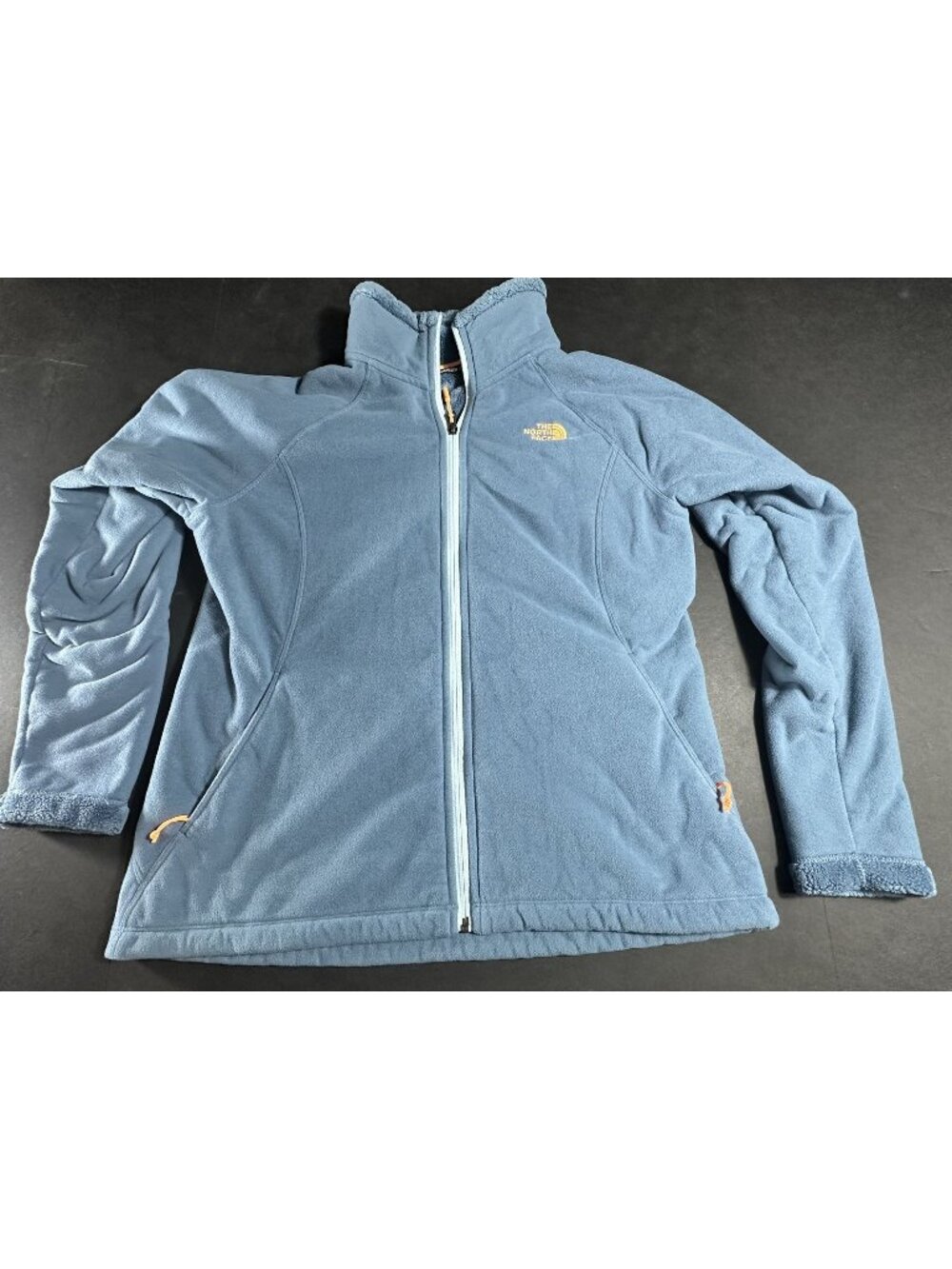 The North Face Womens Blue Fleece Jacket Full Zip L Soft Cozy Lightweight